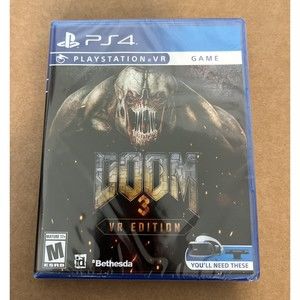 Doom 3 VR Edition (PlayStation 4 VR, 2021) BRAND NEW - FACTORY SEALED